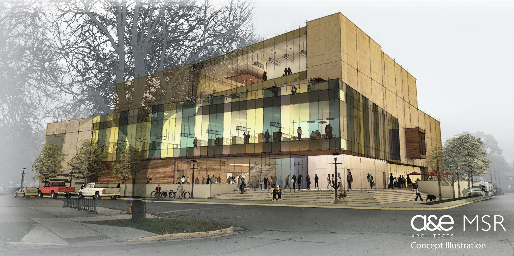 Conceptual design of new library